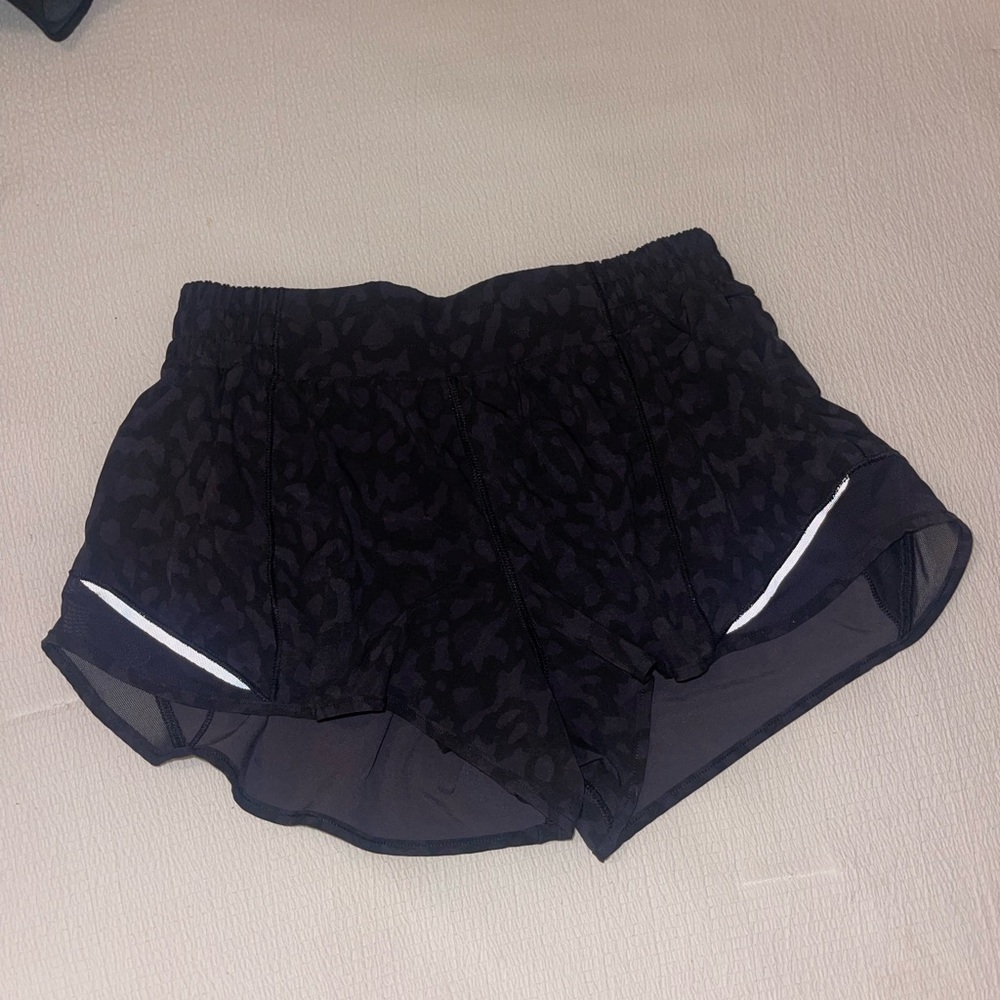 Lululemon shorts, size 8, black pattern